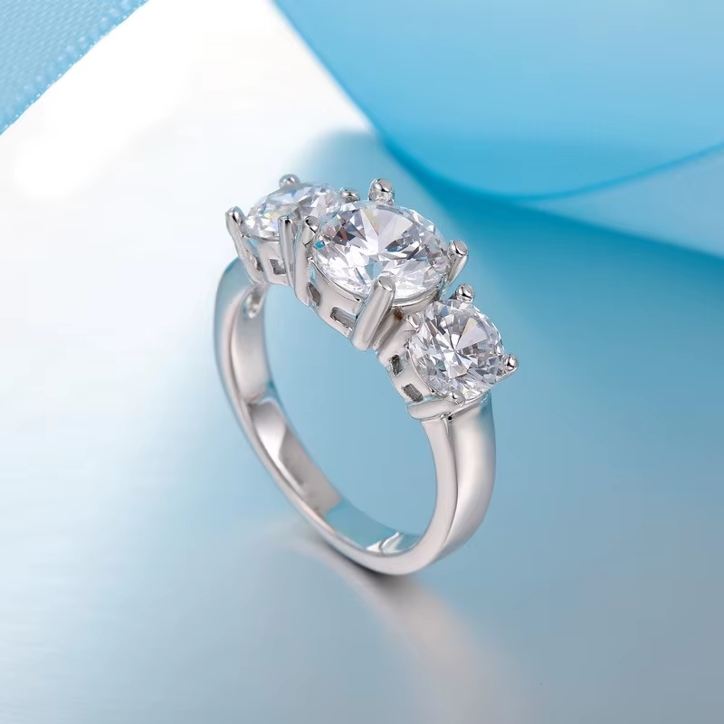 ANILLO DE PLATA 925 DE 3 PIEDRAS | JIMENA™