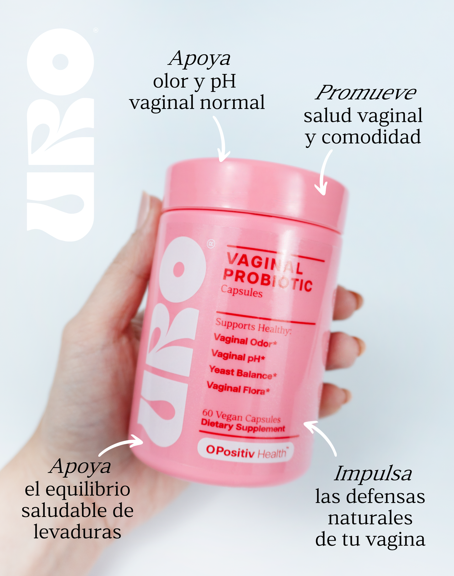 URO - Probióticos Vaginales para Mujeres..
