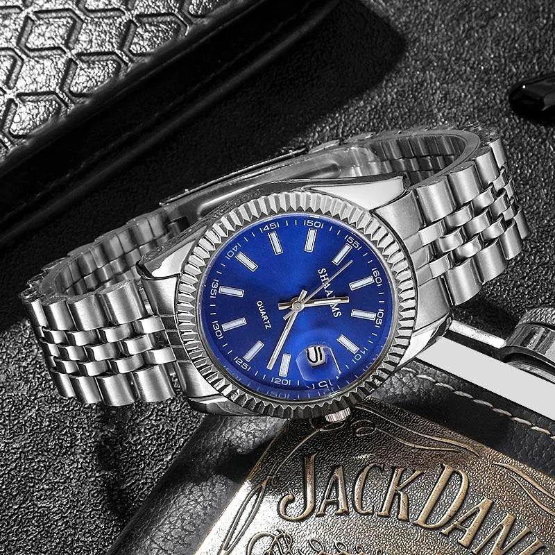 RELOJ SHAARMS DATEJUST DE ACERO INOXIDABLE.