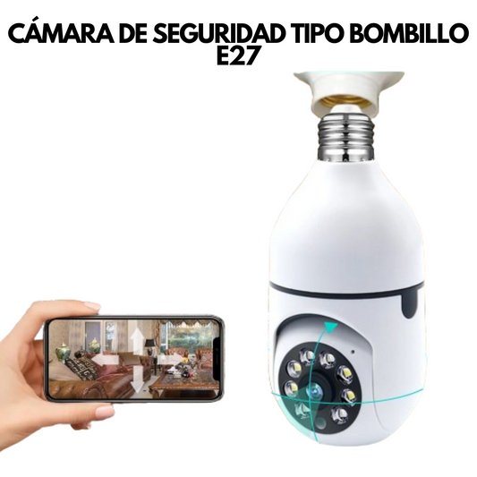 CAMARA DE SEGURIDAD TIPO BOMBILLO E27..