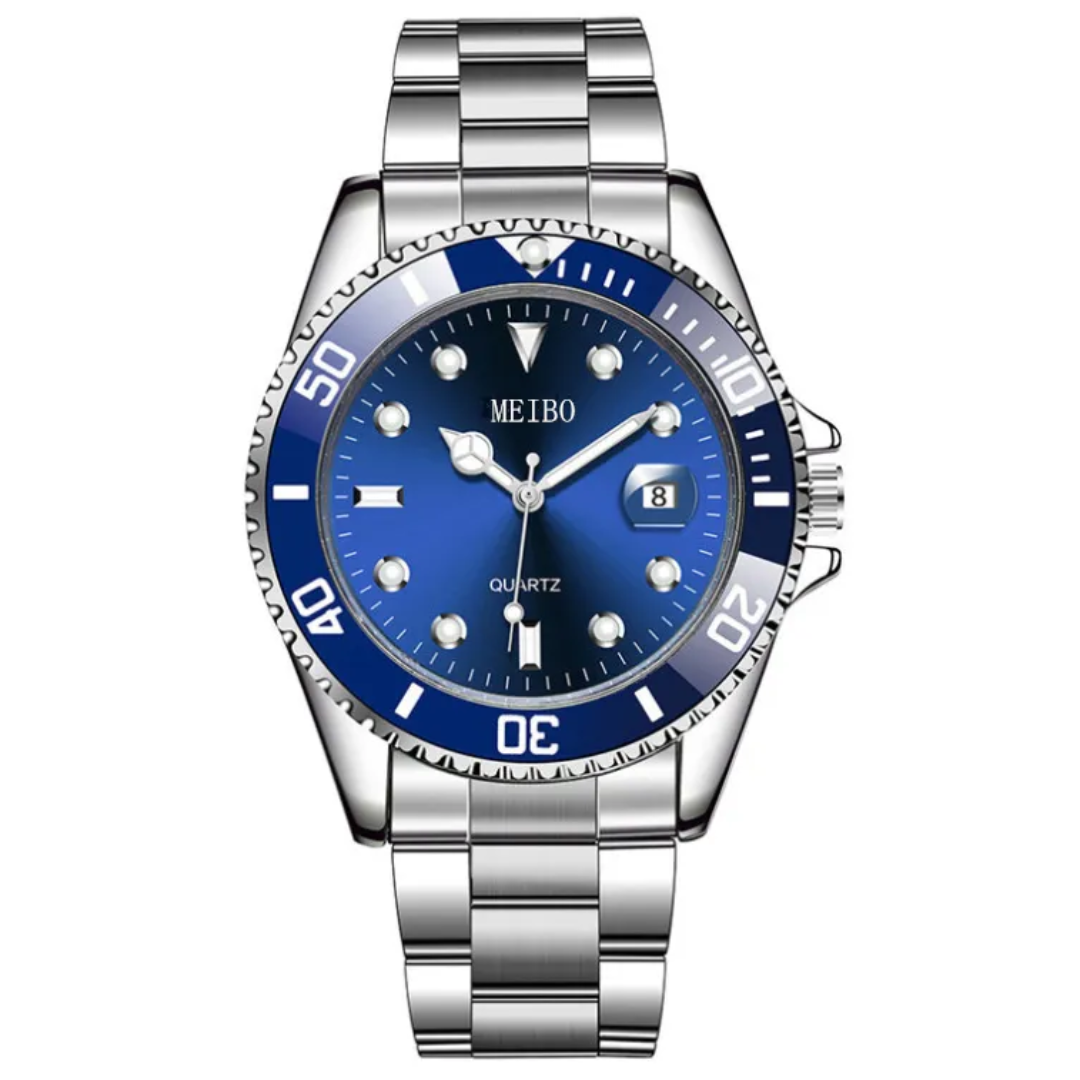 RELOJ MEIBO SUBMARINER DE ACERO INOXIDABLE