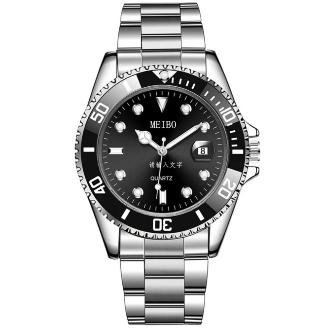 RELOJ MEIBO SUBMARINER DE ACERO INOXIDABLE